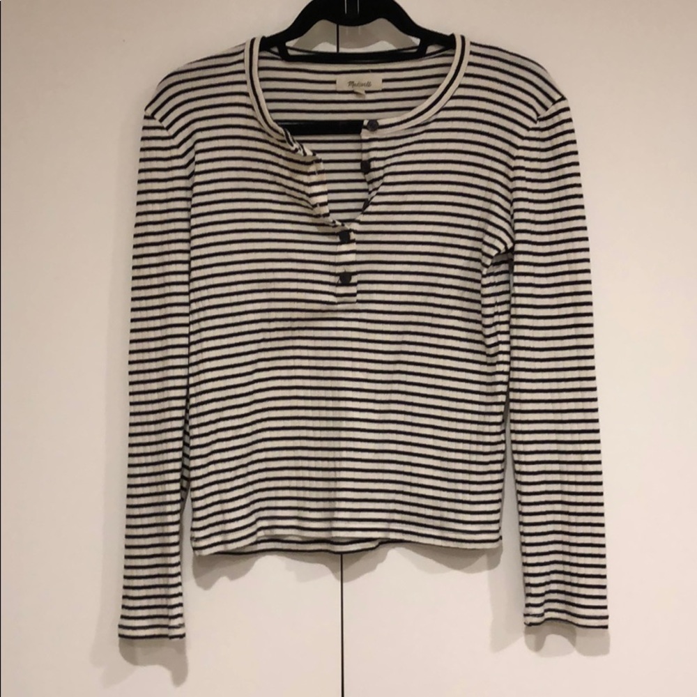 Madewell striped long sleeve tee